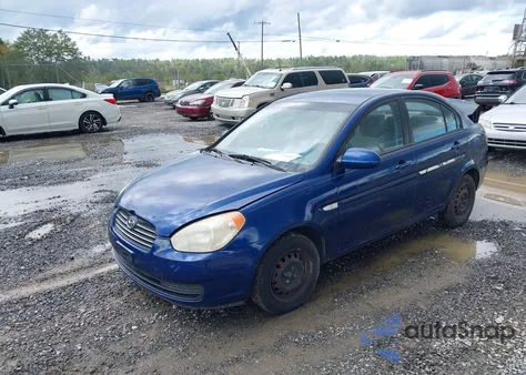 2007 Hyundai Accent Gls from USA, damaged, VIN KMHCN46C87U110610